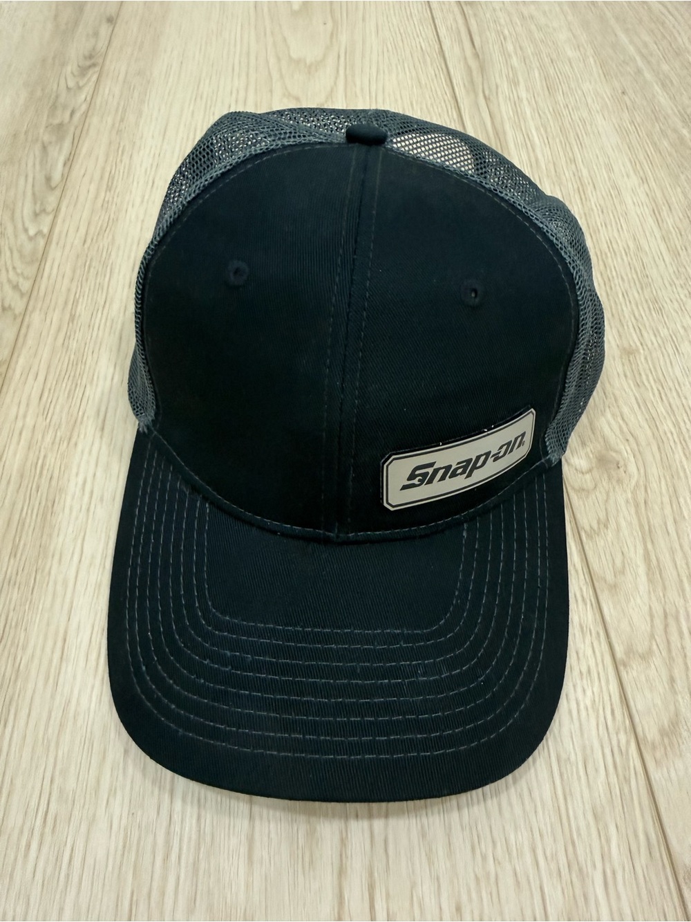 Snap Black and Gray Meshback Trucker Hat